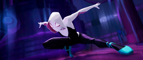 Spider-Gwen (Hailee Steinfeld) in SPIDER-MAN: UN NUOVO UNIVERSO (Columbia Pictures e Sony Pictures Animation)